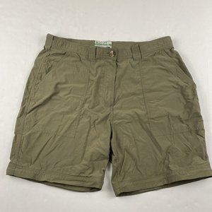 Exofficio Buzz Off Shorts Women’s L(14-16) Insect Shield Khaki Flat Front